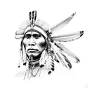 Iroquois Native American  tattoo design idea