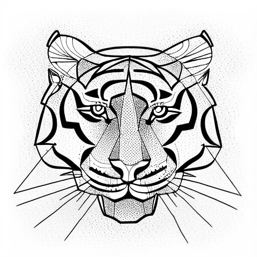 Tiger tattoo design idea