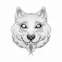 fu dog tattoo design idea