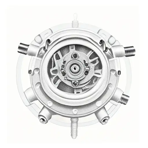 auto parts, shock absorber strut  tattoo design idea