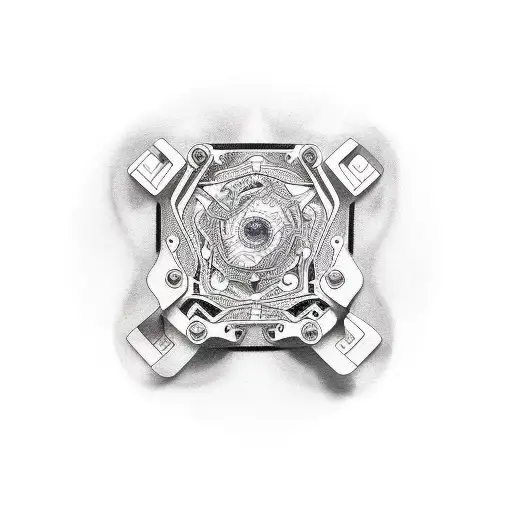 shock absorber  tattoo design idea