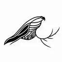 hawk in cold Gill tattoo design idea