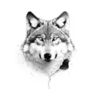 Wolf Eye, Instinct Survival innate behavior Non-verbal communication Hierarchy Adaptation Reproduction by instinct natur tattoo design idea