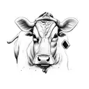 Cow on a Skateboard tattoo design idea