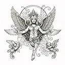 nirvana in utero cover tattoo design idea
