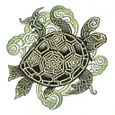 Celtic knot turtle  tattoo design idea