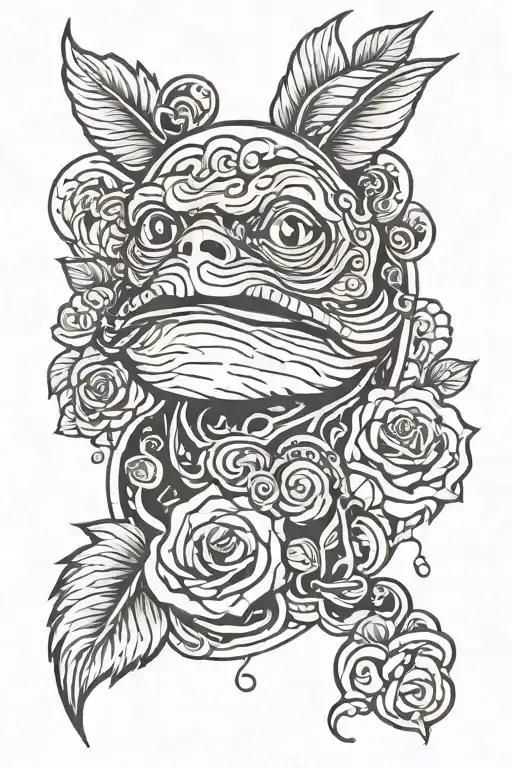 $PEPE $SOL tattoo design idea