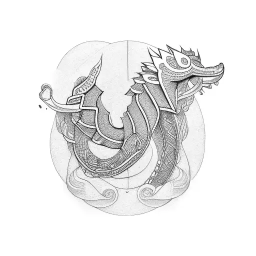 Quetzalcoatl tattoo design idea