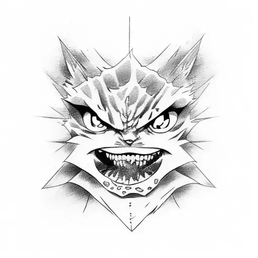 anime jujutsu kaisen  tattoo design idea