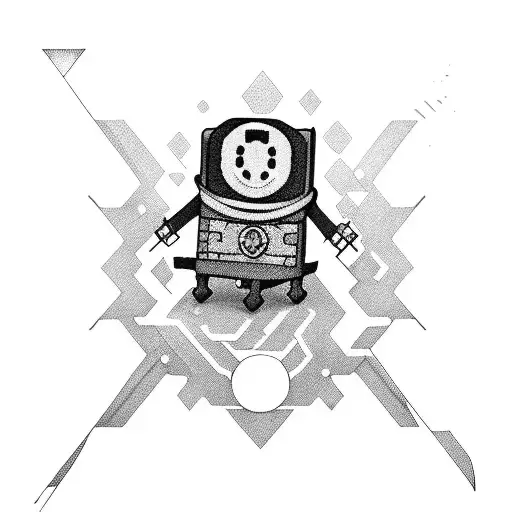 a tattoo of adventure time the cartoon television show tattoo design idea