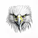Eagle with Glacier tattoo design idea