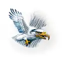 Eagle with Glacier tattoo design idea