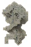 Egyptian maze half sleeve tattoo tattoo design idea