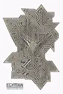 Egyptian maze half sleeve tattoo tattoo design idea