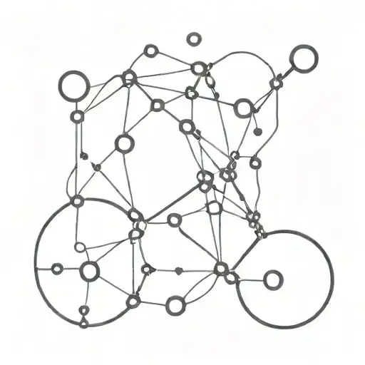 Dopamine and serotonin hormone structure intertwined tattoo design idea