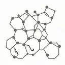 Dopamine and serotonin hormone structure intertwined tattoo design idea