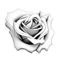 roses dying tattoo design idea