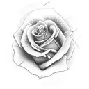 roses dying tattoo design idea
