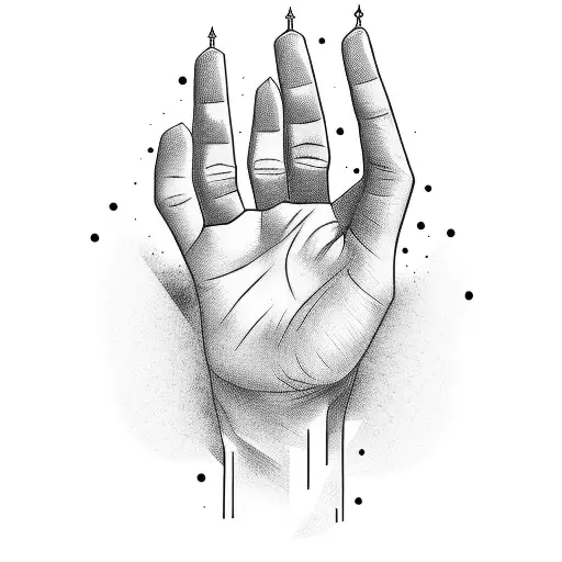 magic hand  tattoo design idea