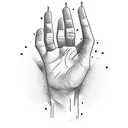 magic hand  tattoo design idea