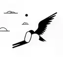 Where dreams converge and hope takes flight. A soaring bird with outstretched wings, breaking through the barriers of do tattoo design idea