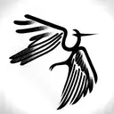 Where dreams converge and hope takes flight. A soaring bird with outstretched wings, breaking through the barriers of do tattoo design idea