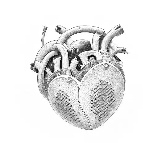 heart music heart beat inifinity tattoo design idea