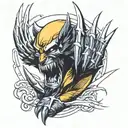 Wolverine Claw  tattoo design idea