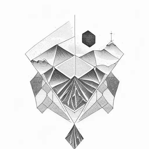 geology tattoo design idea