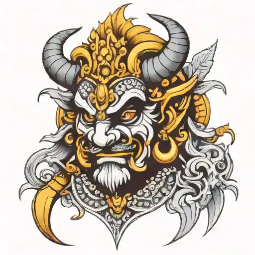 Ravana tattoo design idea