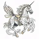 Crazy Horse tattoo design idea