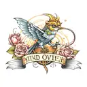 mind over matter tattoo design idea