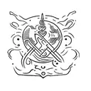 ancient script tattoo design idea