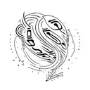 ancient script tattoo design idea