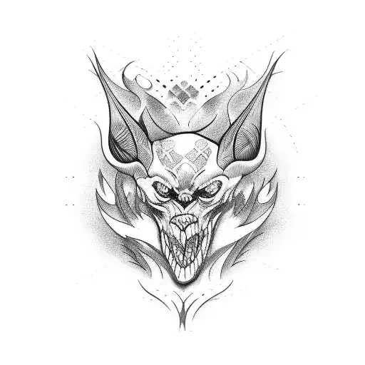 666 tattoo design idea