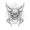 666 tattoo design idea