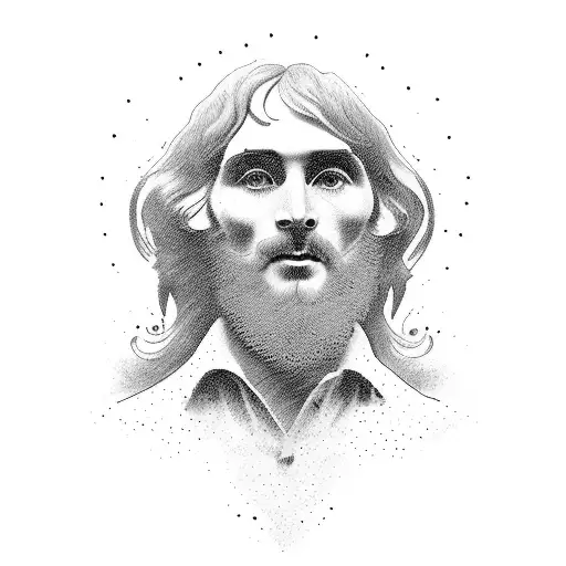 monte Rushmore con George Best, John lennon, tiziano terzani, Daniel day lewis tattoo design idea