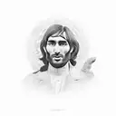 monte Rushmore con George Best, John lennon, tiziano terzani, Daniel day lewis tattoo design idea
