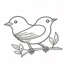 Robin bird tattoo design idea