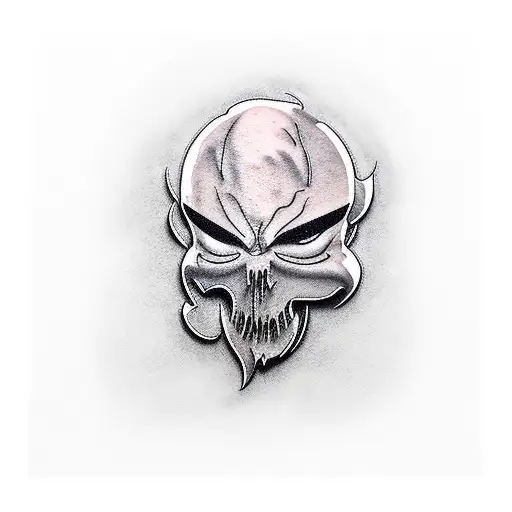 ghostface tattoo design idea