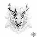 buck tattoo design idea