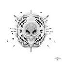 Surfboard tattoo design idea