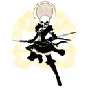 Skull with dagger tattoo design idea