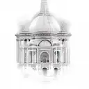 roman architecture, goodfella tattoo design idea