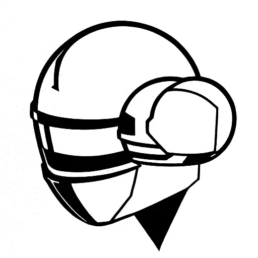 Daft Punk's helmet tattoo design idea