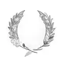 a laurel wreath tattoo design idea