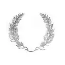 a laurel wreath tattoo design idea