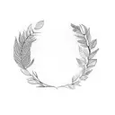 a laurel wreath tattoo design idea