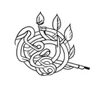 hephaestus forging olive branch tattoo design idea