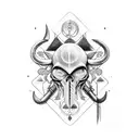 cancer, aquarius, taurus tattoo design idea